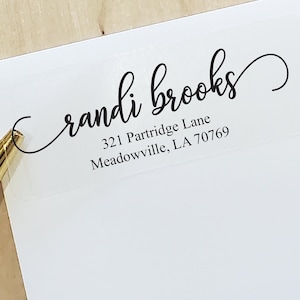 CUSTOM Personalized Return Address Labels | Wedding Address Labels | Address Label Sticker | Style F4807