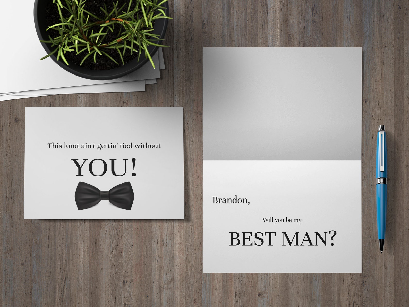 PRINTABLE Best Man Proposal Card Groomsman Proposal Card - Etsy