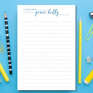 Personalized Script Notepad | Custom Stationery | Style AZ444 immagine 5