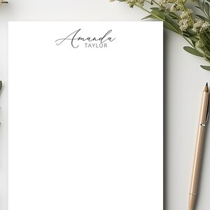 PERSONALIZED NOTEPAD | Custom Notepad | Professional Notepad with Name | Custom Writing Pad | Modern Notepad | Style W8925