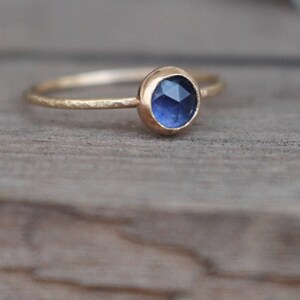 14 k Gold Sapphire Ring image 2