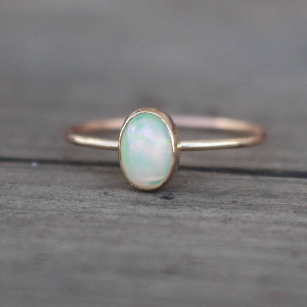 14 k Gelbgold Welo Opal Ring