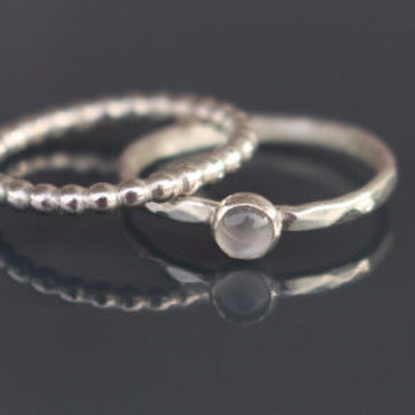 Set 925 Sterling Silver  rings