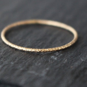 14 K yellow gold filled stackable ring