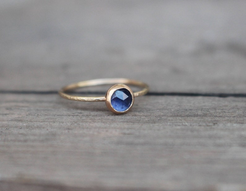 14 k Gold Sapphire Ring