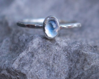 Conjunto de anillo de plata esterlina 925 Mondstein