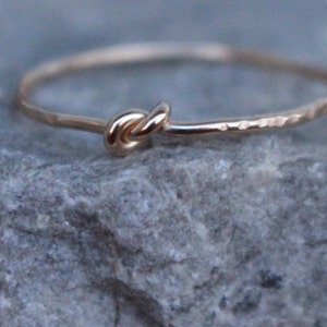 14 K yellow gold filled knot ring