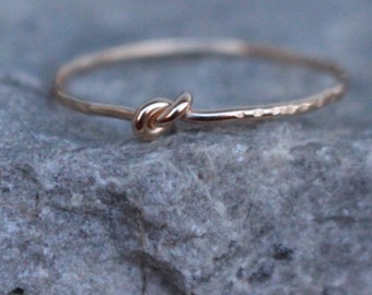 14 K yellow gold filled knot ring