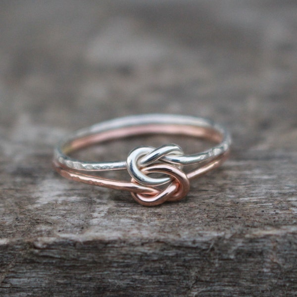 Mixed Metal knot ring