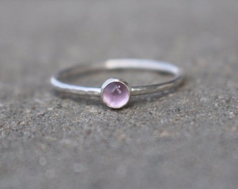 925 Sterling Silber Ring mit Amethyst