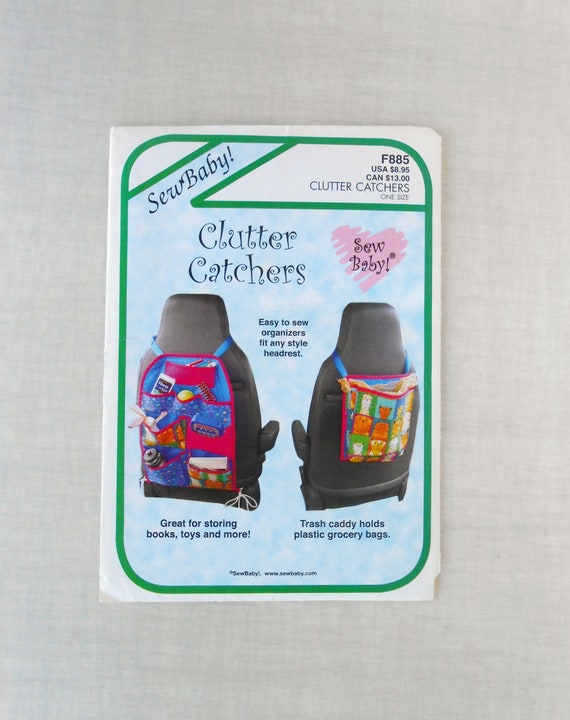 Car Organizer, Sewing Pattern, Kids Car Organizer, Car Caddy, Sew