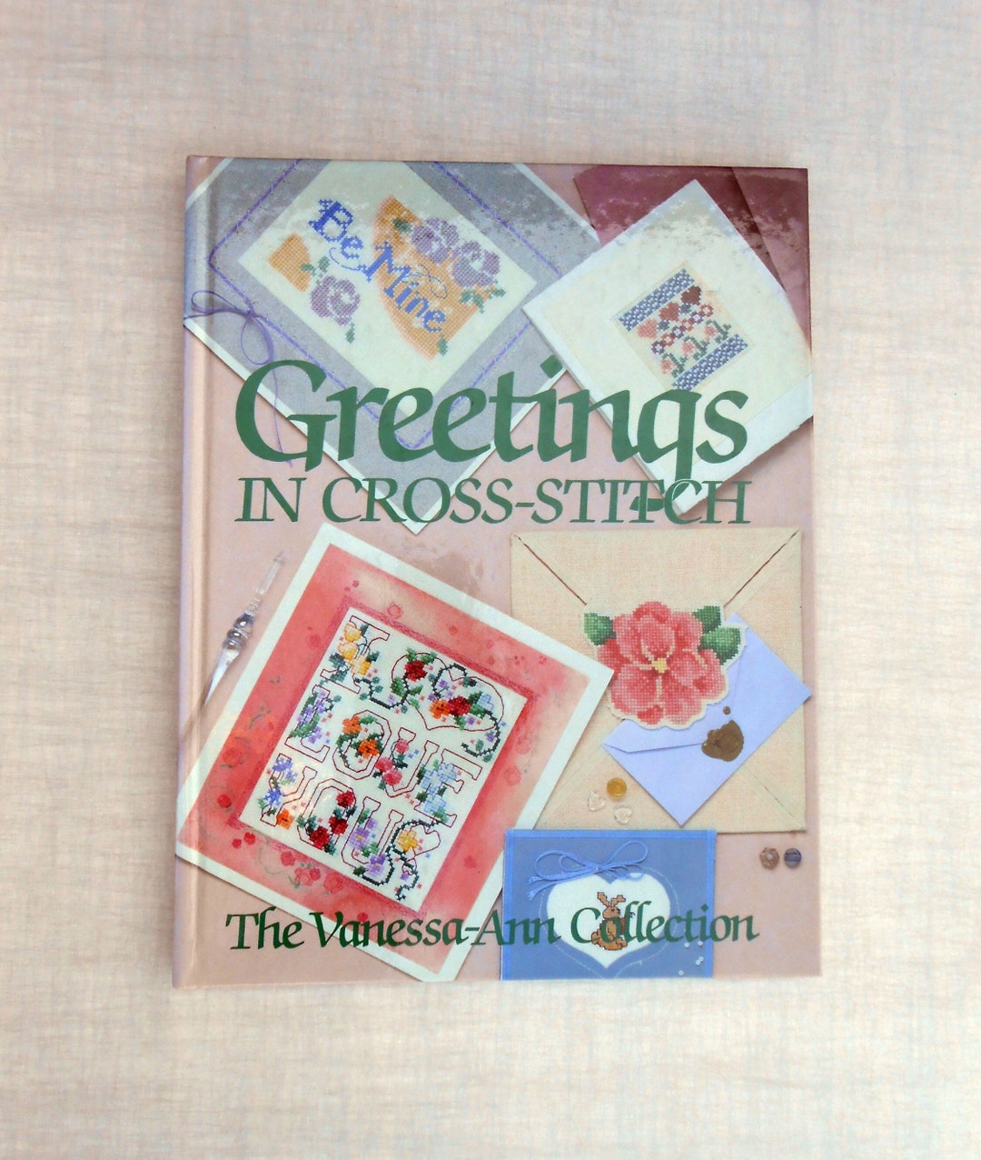 Cross Stitch Greeting Cards, Pattern Book, Greetings in Cross Stitch