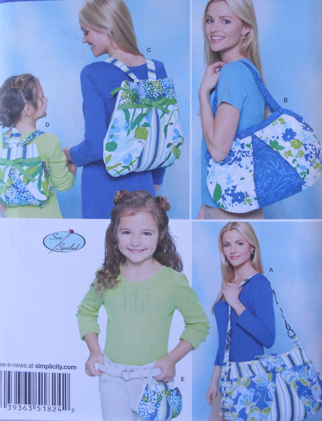 Diaper Bag, Sewing Pattern, Child Backpack, Adult Backpack, Mini Purse