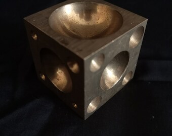 Heavy Duty 2.0/" BRASS Doming Dapping Block Metal Shaping Beading Jewellery etc