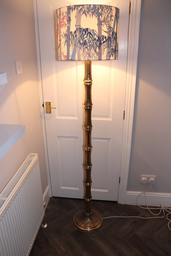 Faux bamboo on sale floor lamp