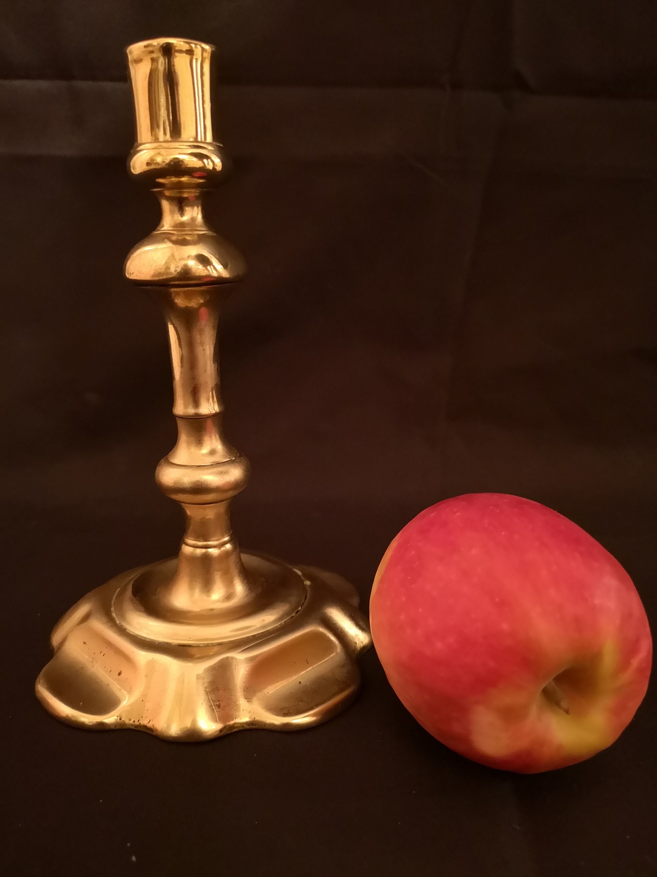 Image of 18Th Century Seamed Petal Base Candlestick