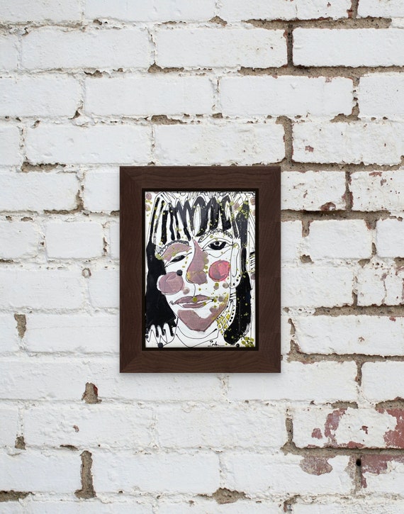WHEN I WAS 15, 10x14” framed, oil on canvas, Portraits of Dreaming, wall decor, original painting by Nguyen Ly Phuong Ngoc