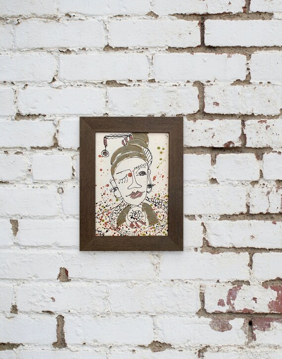 WHEN I'M OLDER, 10x14” framed, oil on canvas, Portraits of Dreaming, wall decor, original painting by Nguyen Ly Phuong Ngoc