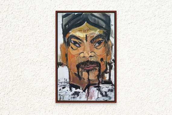 Quan Huyện- CHÈO PORTRAIT 8x12”, oil on canvas, original by Nguyen Ly Phuong Ngoc