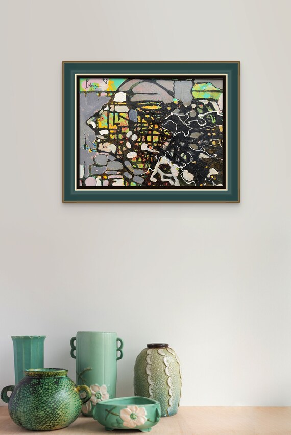 JULY GIRL 16x20" framed oil on canvas, Portraits of Dreaming, wall decor, original painting by Nguyen Ly Phuong Ngoc