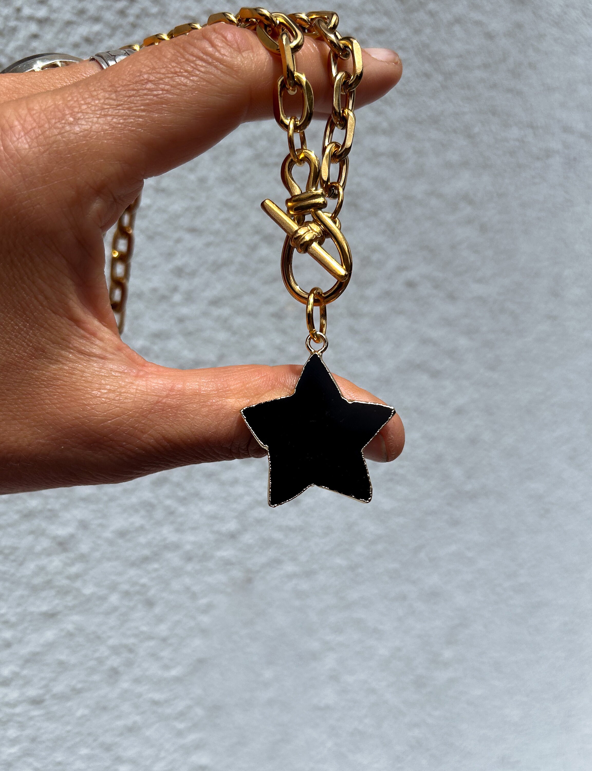 TATIANA☆[Silver925] Star Toggle 6ｍｍ Onyx Necklace MUSINSA | TATIANA (Silver 925) Star Toggle 6mm Onyx Necklace