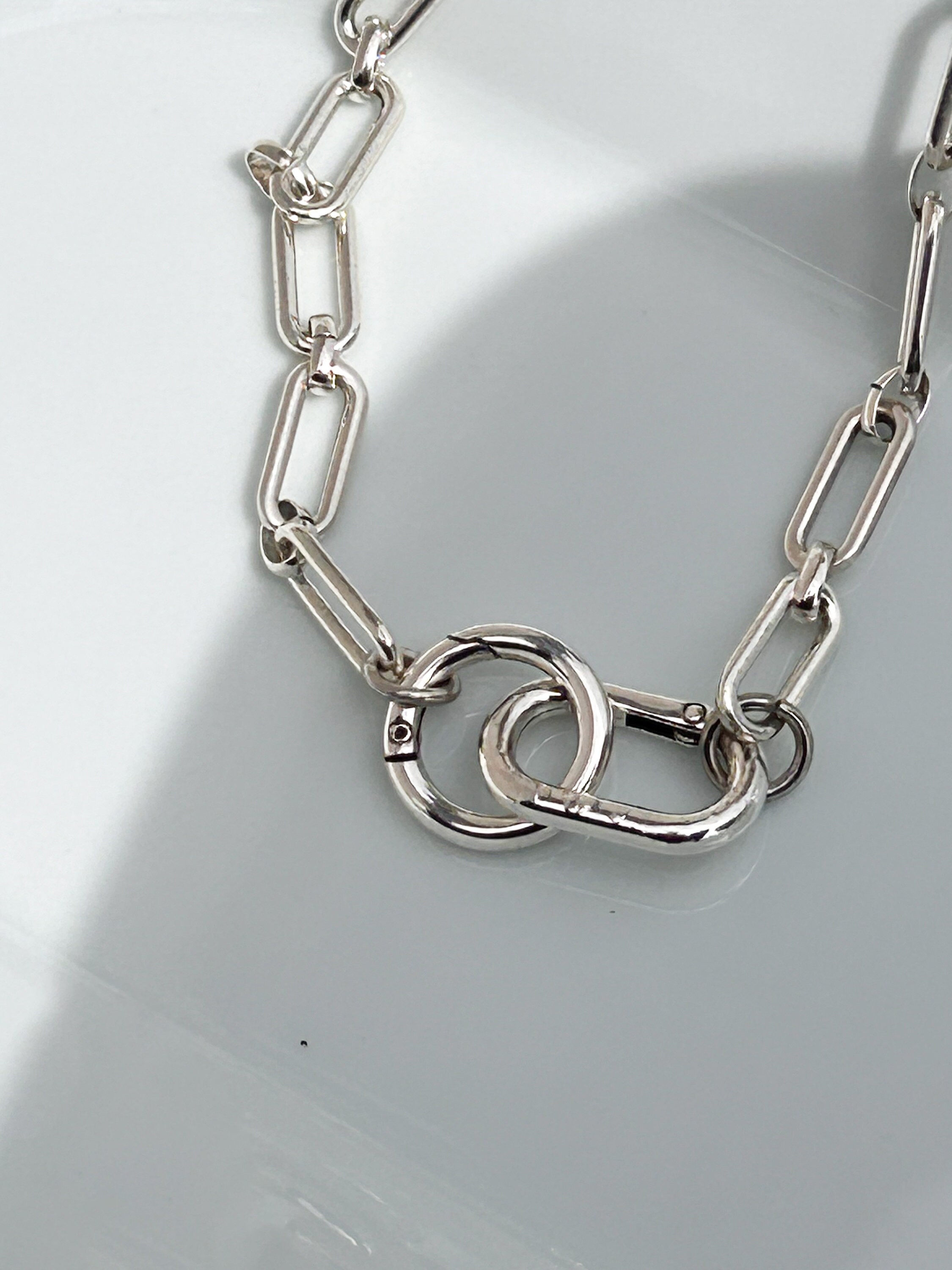 AHANDMAKER 24 Estensioni Per Collana In Argento – 8 Stili Di Catene Con Moschettone Per Gioielli Fai Da Te