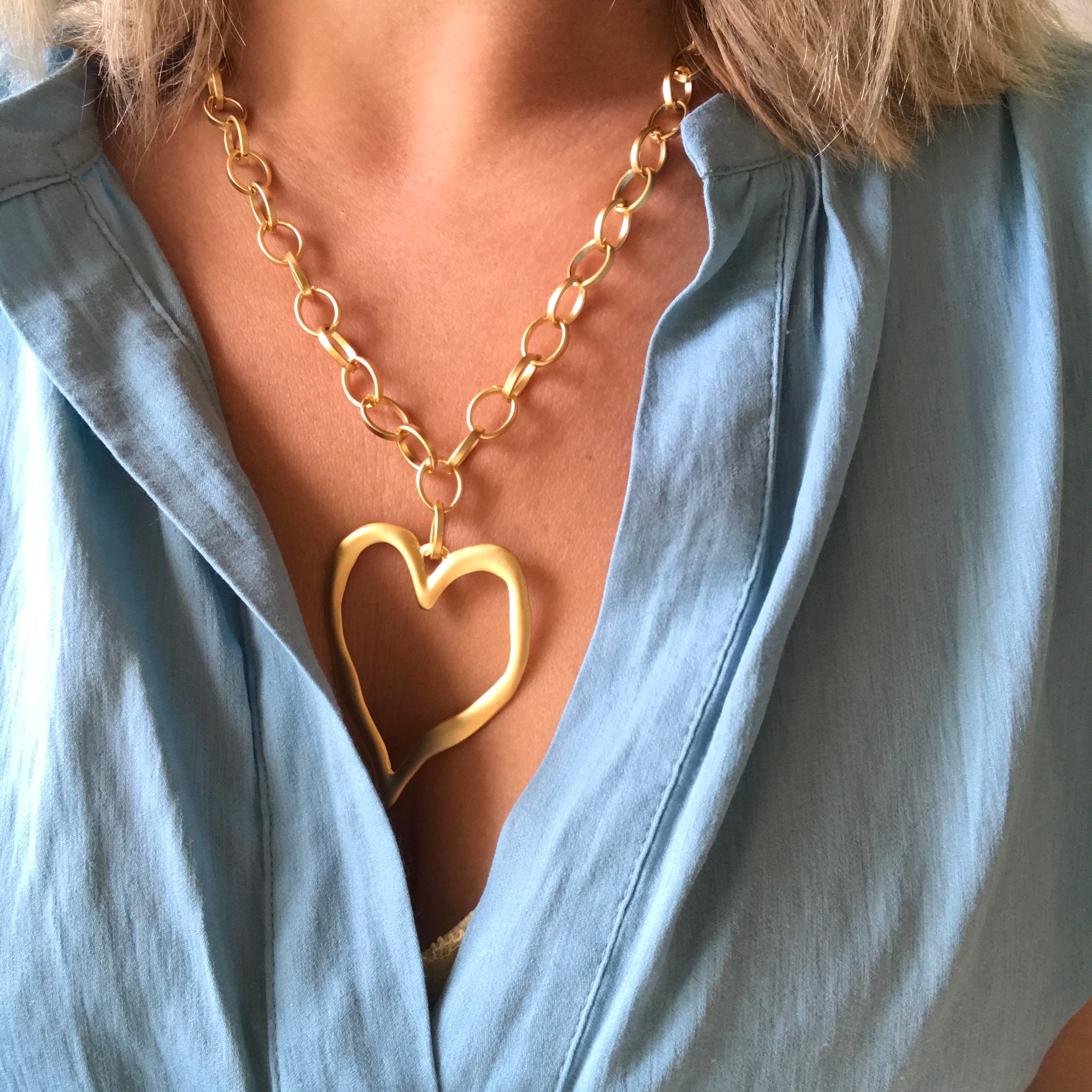 Heart Statement Necklace Heart Statement Necklace