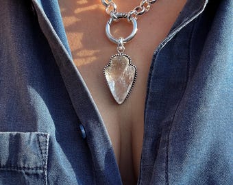 Collana Con Punta Di Freccia In Turchese E Argento 925, Ispirata Ai Nativi Americani, Regalo Donna, Catena 45,7 Cm