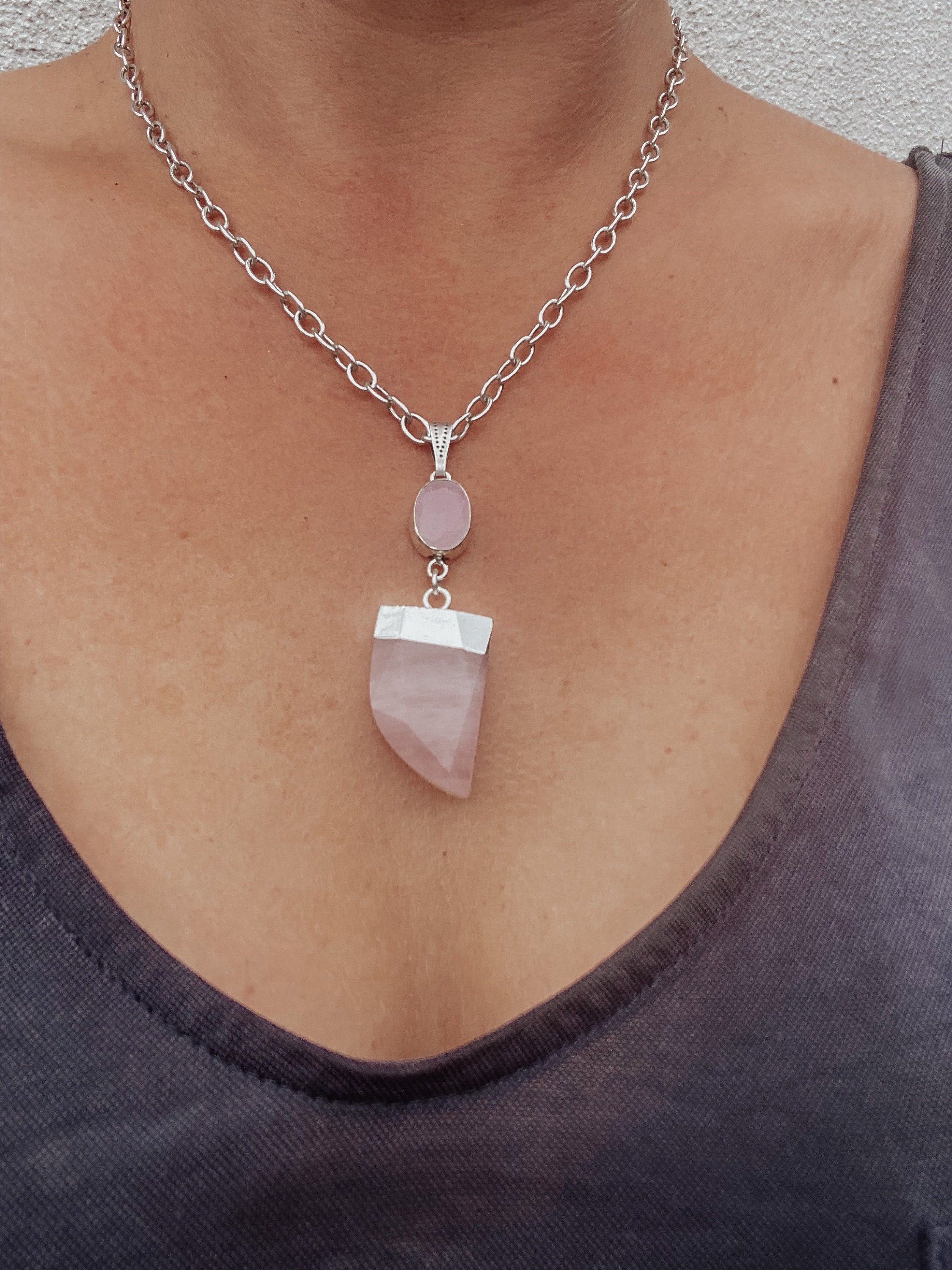 Rose Quartz \u0026 Pink Chalcedony Dagger 