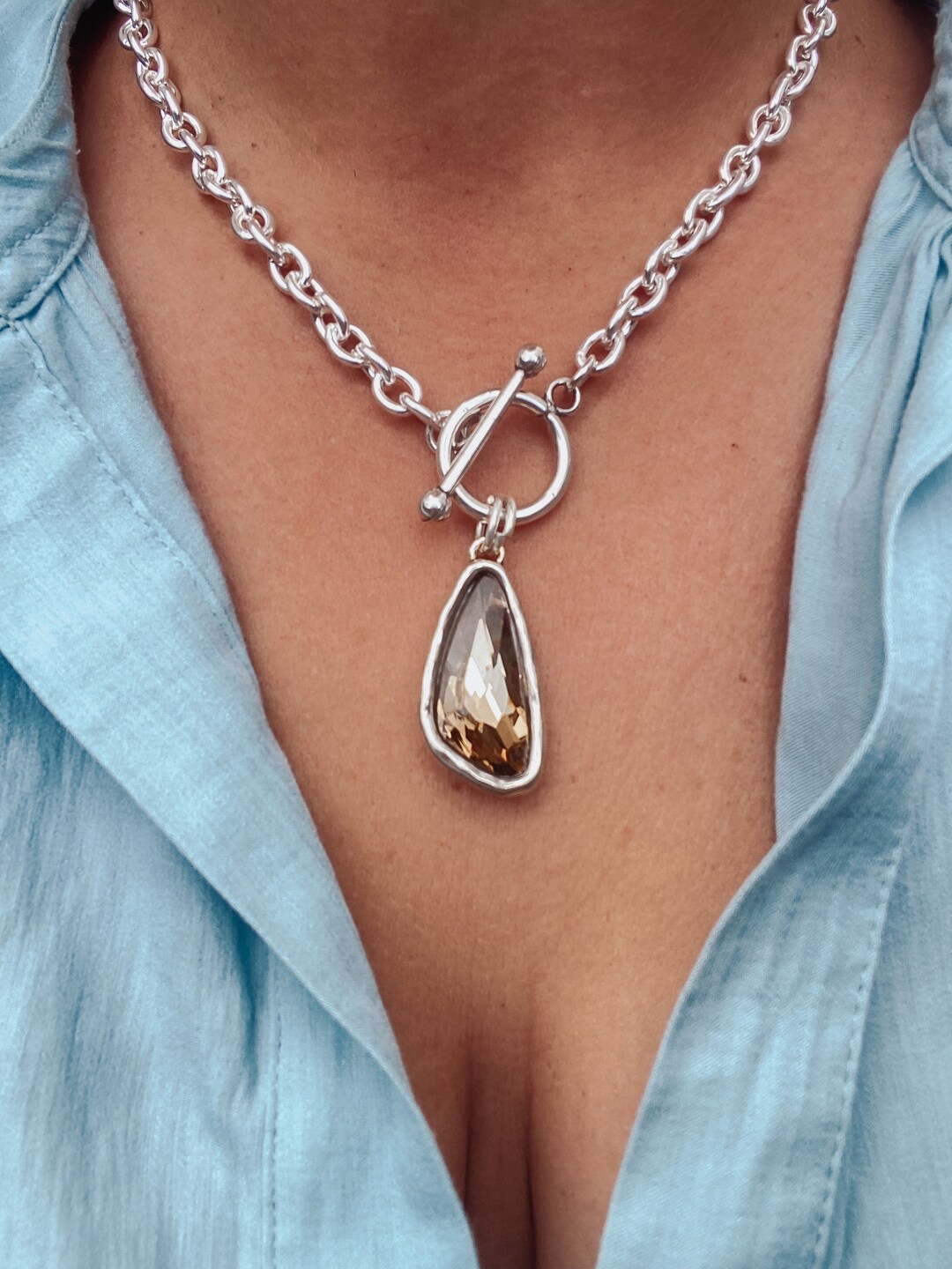 Misshaped TQ Necklace main image 1