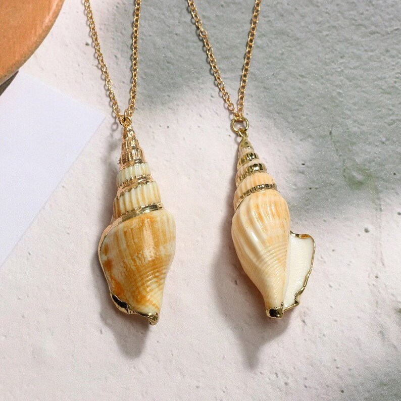 UK BOHO SHELL CHARM MULTI LAYER NECKLACE Chain Gold Beach Ocean Jewellery Gift