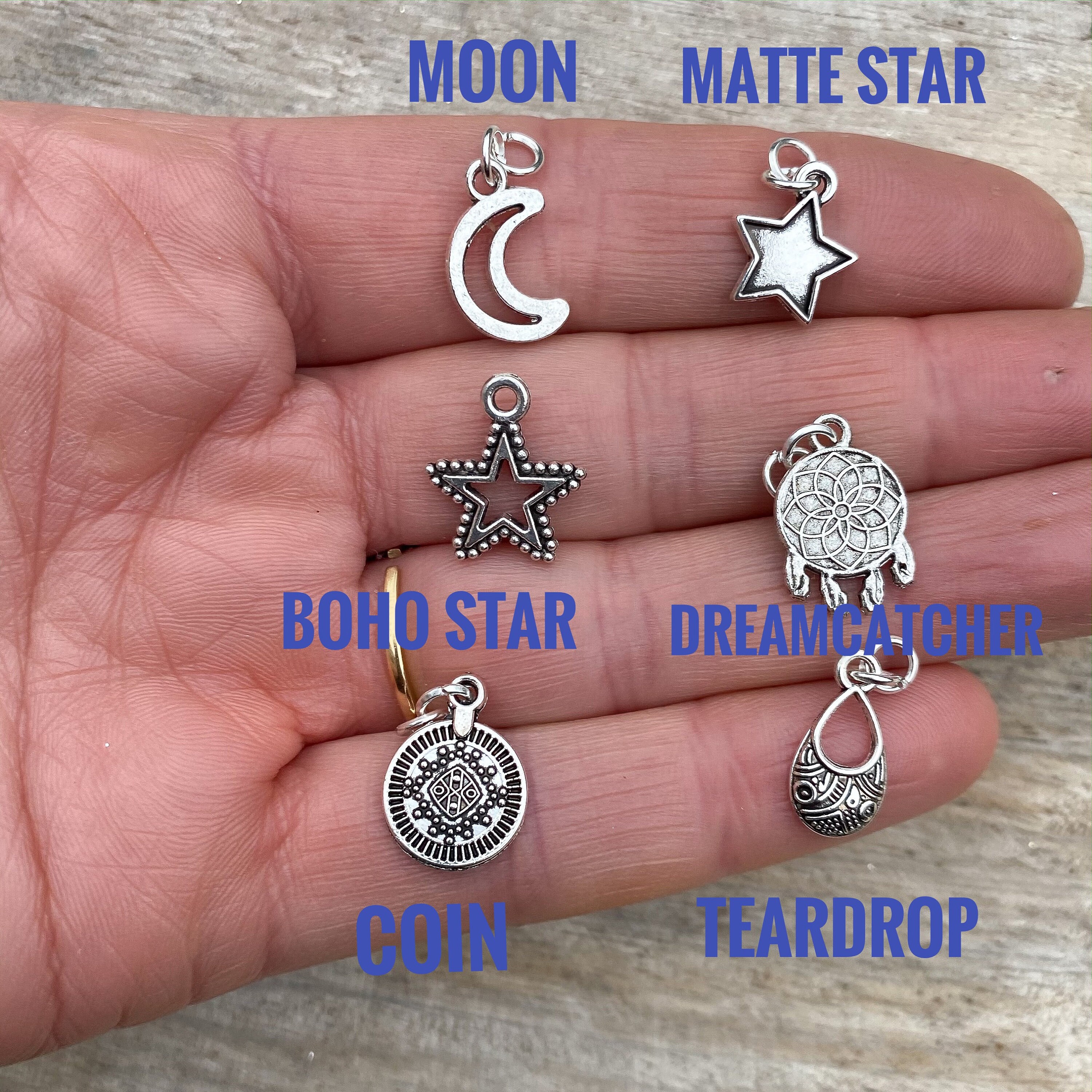 Silver Earring Charms charms for earrings silver charms Etsy