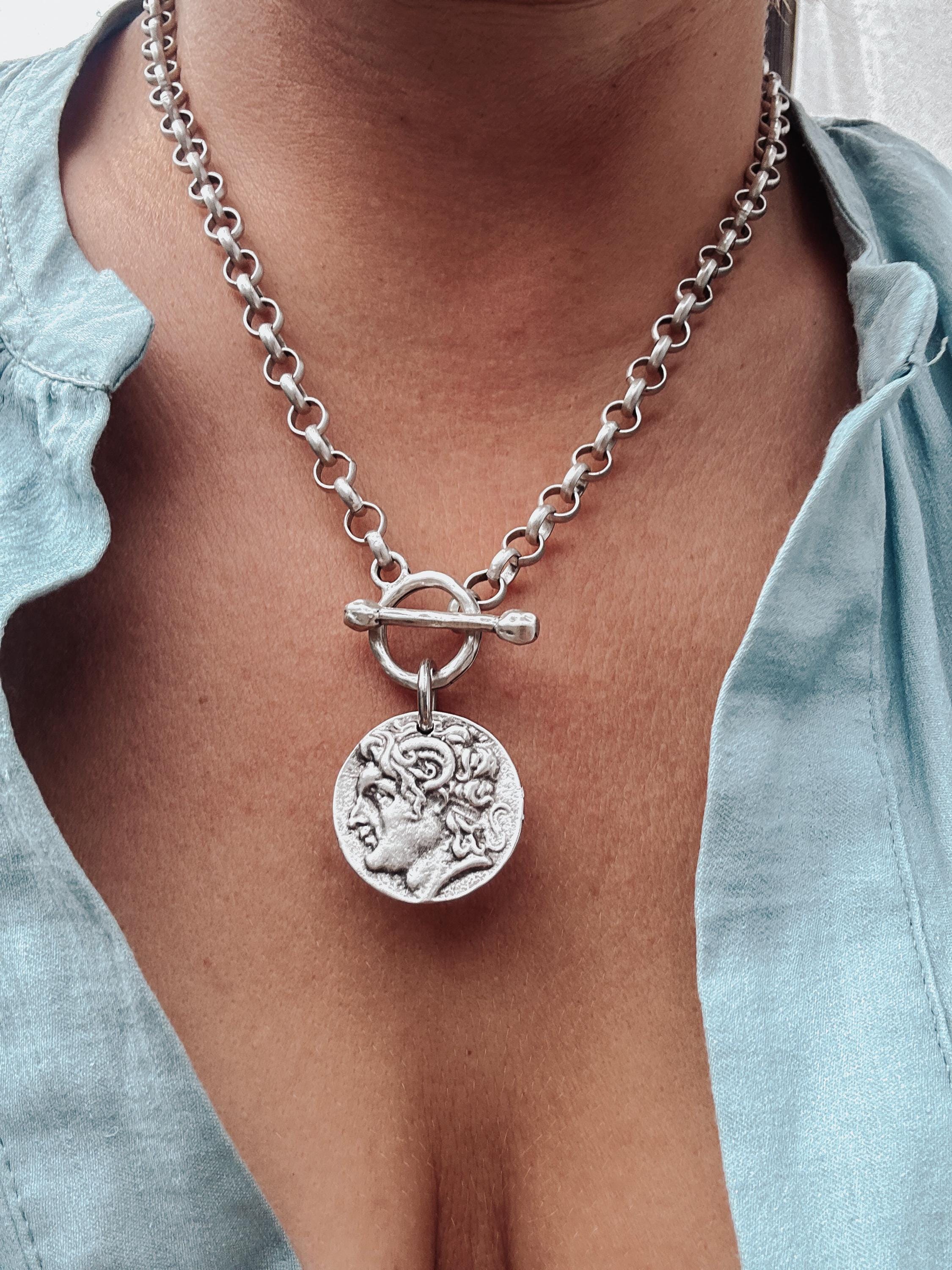 【HYERES LOR】23FW★ Noailles Silver (C) Toggle Bar Necklace HYERES LOR】23FW☆ Noailles Silver (C) Toggle Bar Necklace