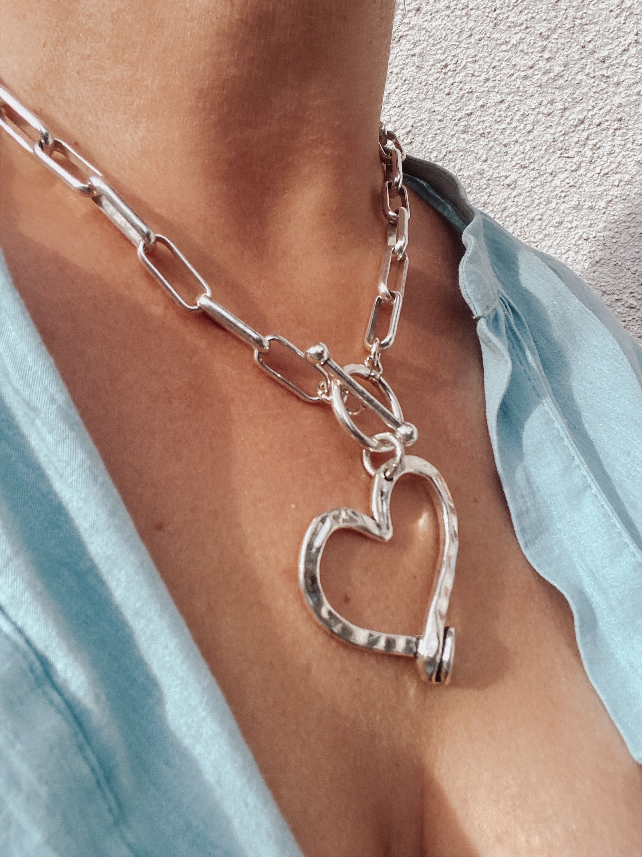 Chunky hotsell heart pendant