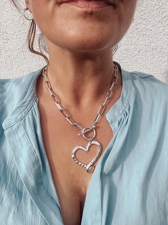 Heart T Bar Necklace – NJODesigns