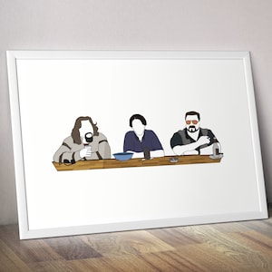 Minimalist Movie Poster print - Bowling, John Goodman, Jeff Bridges, Steve Buscemi