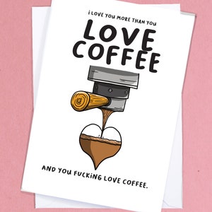Coffee Snob card / Coffee Lover Valentines card / Coffee lover card/ Coffee husband card / Coffee anniversary card / Coffee drinker card