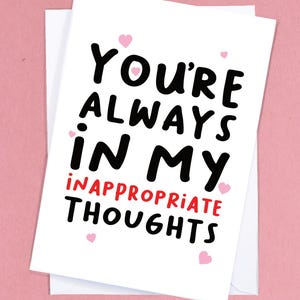 Rude Love Card / Ongepaste kaart / Hot Girlfriend Card / Valentines Card / Funny Anniversary Card / Boyfriend Card / Girlfriend - GC278