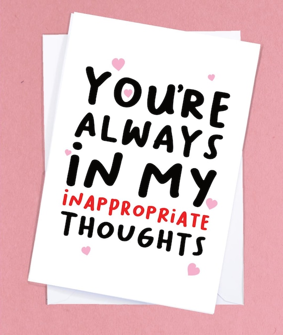 Rude Love Card / Inappropriate Card / Hot Girlfriend Card / Valentines Card / Funny Anniversary Card / Boyfriend Card / Girlfriend - GC278