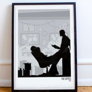 Poster di The Office / Stampa di Office / Poster di David Brent / Poster di Michael Scott / Stampa di poster minimalista / Serie TV