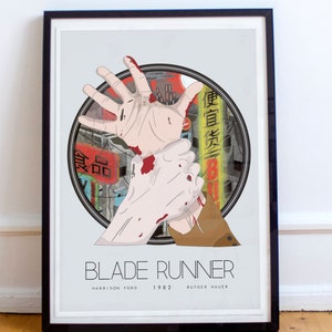 Blade Runner 1982 Inspired Movie poster print - Unique movie poster illustration. fan art