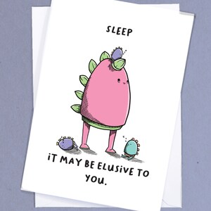 Cute Parenting Gift / Funny Baby Greetings Card / Sling Baby / Baby Shower / New born gift / Cute Pregnancy Card / Cute Baby Gift - GC313