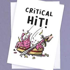 D&D Birthday Card / Tabletop gaming birthday Card / Fantasy Gaming Card / Nerd gaming Card / DM Card / Boyfriend / geek birthday card - GC34