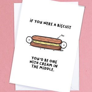 Leuke verjaardagskaart / Valentijnskaart Biscuit / Leuke valentijnskaart / Boyfriend Card / Girlfriend Card / Horny Card - GC281