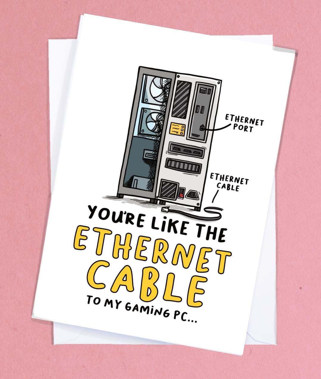 Geek valentine's card - nerd valentine's / geek card / gamer card / gamer valentine's card / pc gamer card / gaming valentine's card - GC204