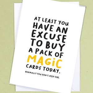 MTG birthday Card / Magic Birthday Card / Geek Birthday Card / Sibling / Joke Birthday Card / Magic the Gathering Greetings Card - GC23