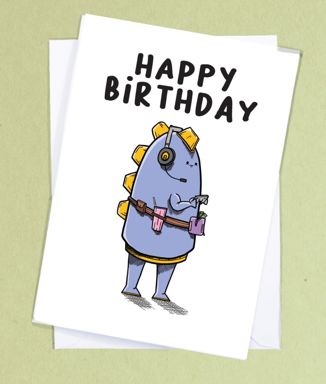 Happy Birthday Gamer / Gaming Birthday Card / Video Game / Geek