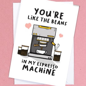 Tarjeta de amor con café grosero / Tarjeta de San Valentín / Tarjeta para amantes del café / Tarjeta para esposos que toman café / Tarjeta de aniversario grosero / Tarjeta para bebedores de café - GC208