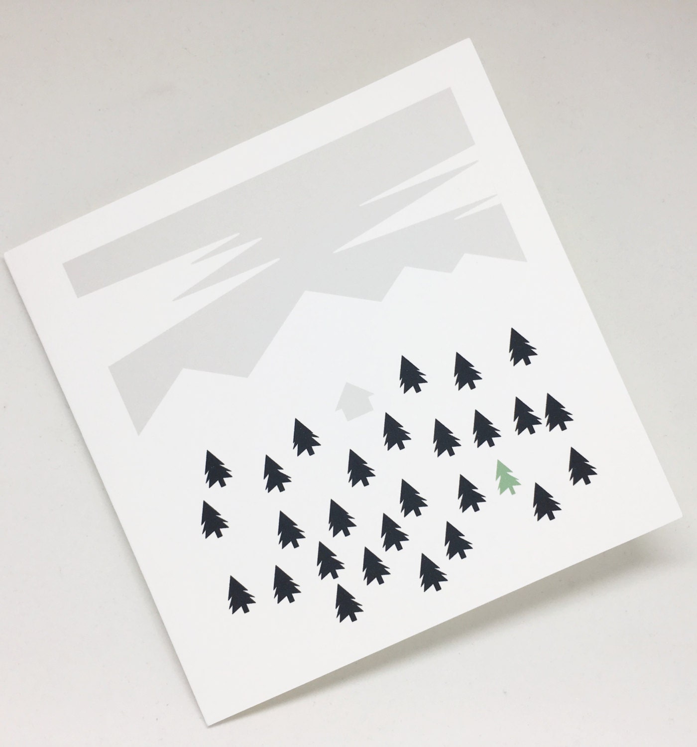 Scandinavian Style Minimalist Christmas Card Christmas Card Etsy