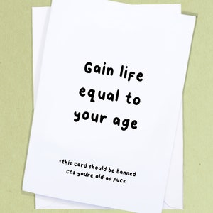 MTG Player Card / Rude Birthday Card / Geek Birthday Card / Sibling Birthday / Joke Birthday Card / Nerd Greetings Card